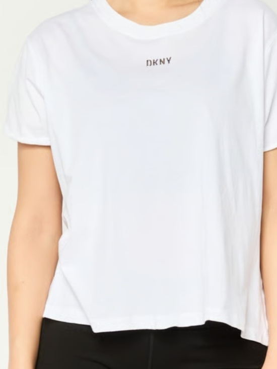 Dkny Tops - DKNY Women’s White Logo Crewneck Tee